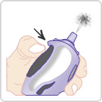 An infographic showing how to prepare an Avamys nasal spray