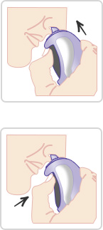 An infographic displaying instructions on how to use an Avamys nasal spray.