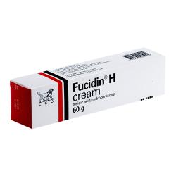 The Box of Fucidin® H contains 60 grams of fusidic acid/betamethasone cream.