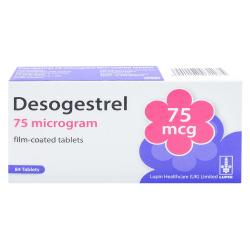 The package contains 84 film-coated tablets of Desogestrel 75 micrograms