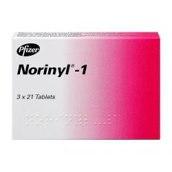 Box of 63 Pfizer Norinyl® -1 tablets