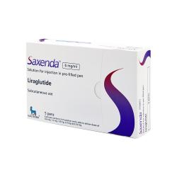 Box containing 5 pre-filled pens Saxenda® 6mg/ml Liraglutide solution for injection