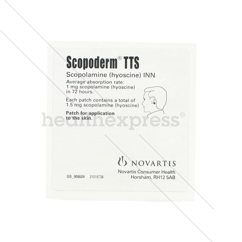 ᐅ Buy Scopoderm Patches Online HealthExpress UK