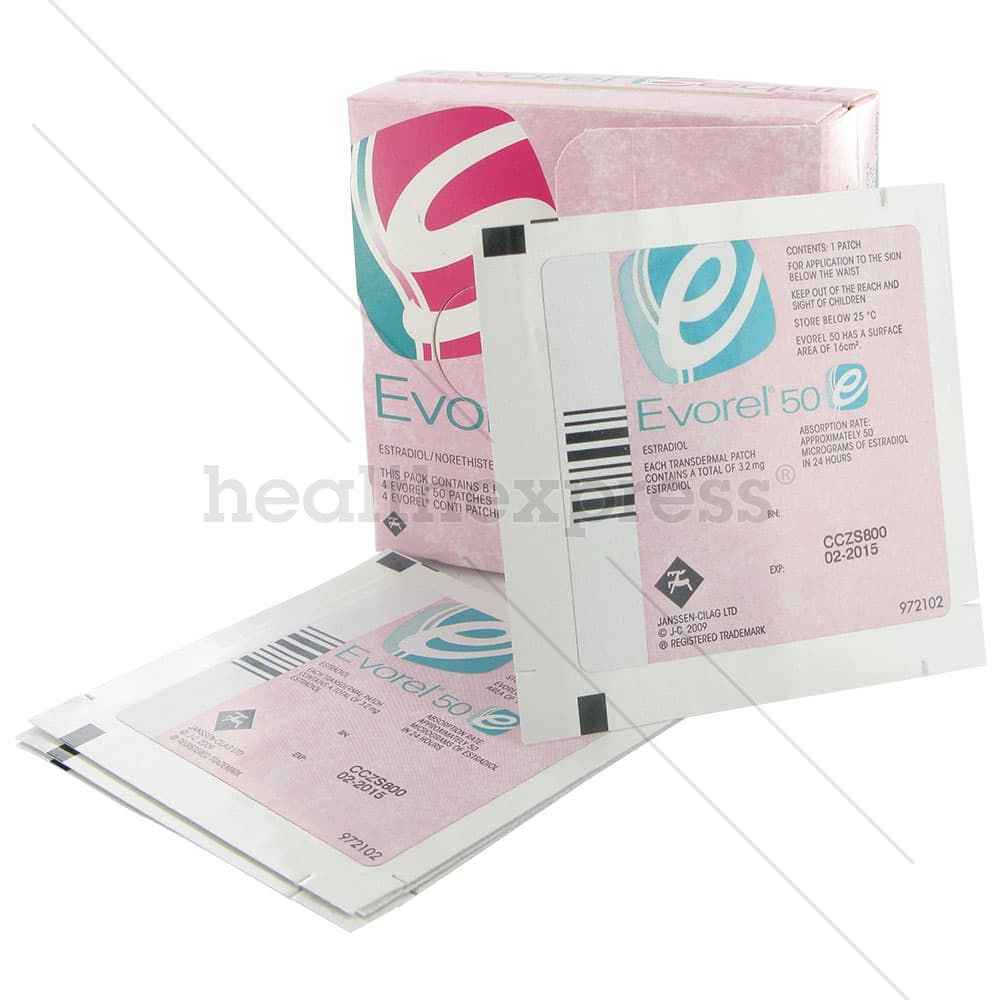 ᐅ Buy Evorel Sequi Patches Online • HRT • HealthExpress® UK