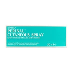 Pack of 30ml Perinal Cutaneous hydrocortisone/lidocaine hydrochloride spray